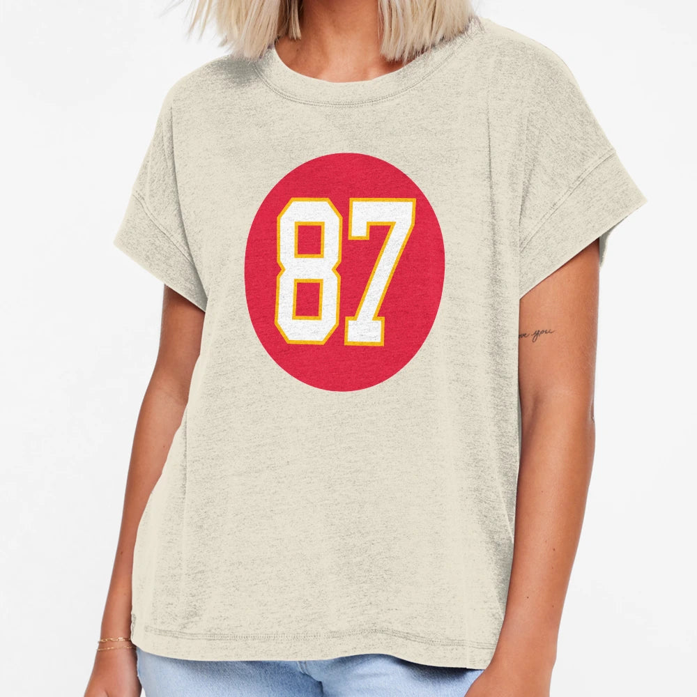 TK Number 87 Jersey Kansas City T-Shirt - Minimalist Print for Adults - T-Shirt, Sweatshirt, Hoodie