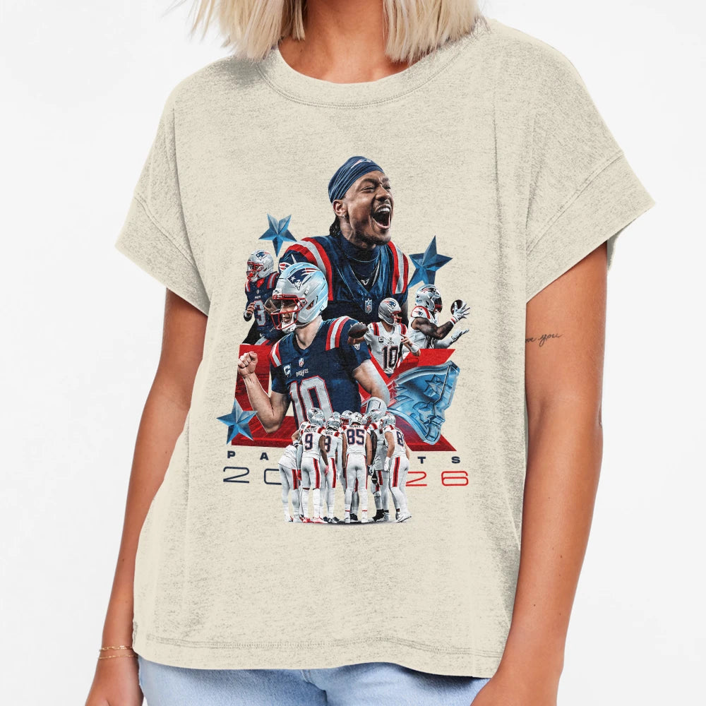 New England Patriots Team T-Shirt - Minimalist Print Unisex - T-Shirt, Sweatshirt, Hoodie