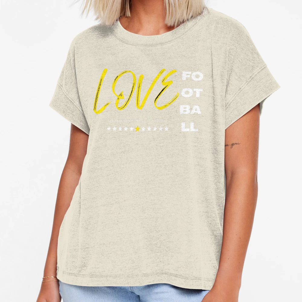 Love Football Yellow T-Shirt - Fun Novelty Design Unisex - T-Shirt, Sweatshirt, Hoodie