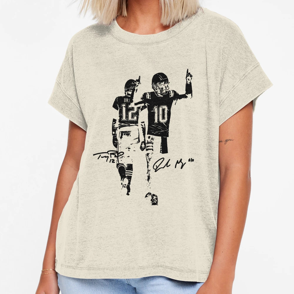 Tom And Drake Maye T-Shirt - Graphic Print Men Women - T-Shirt, Sweatshirt, Hoodie