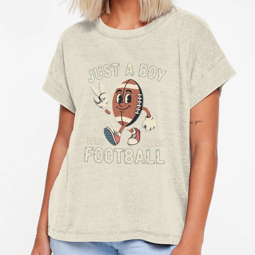 Just Who Loves Football T-Shirt - Casual Everyday Wear Unisex - T-Shirt, Sweatshirt, Hoodie
