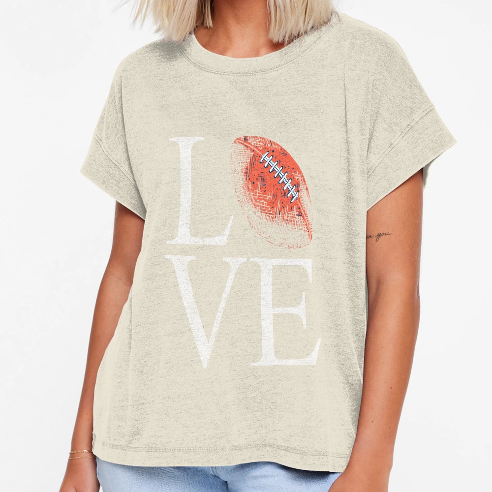 Football Love T-Shirt - Custom Art Print for Adults - T-Shirt, Sweatshirt, Hoodie