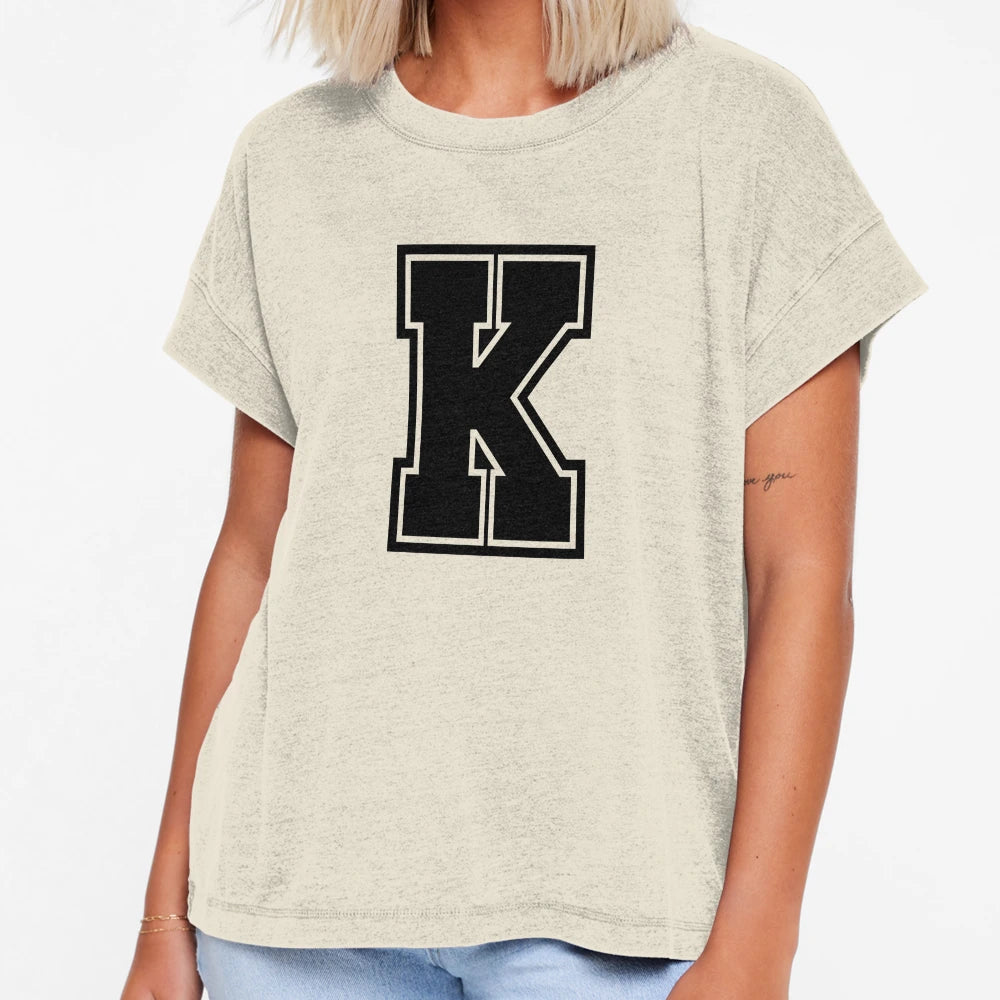 Letter K T-Shirt - Graphic Print Unisex - T-Shirt, Sweatshirt, Hoodie