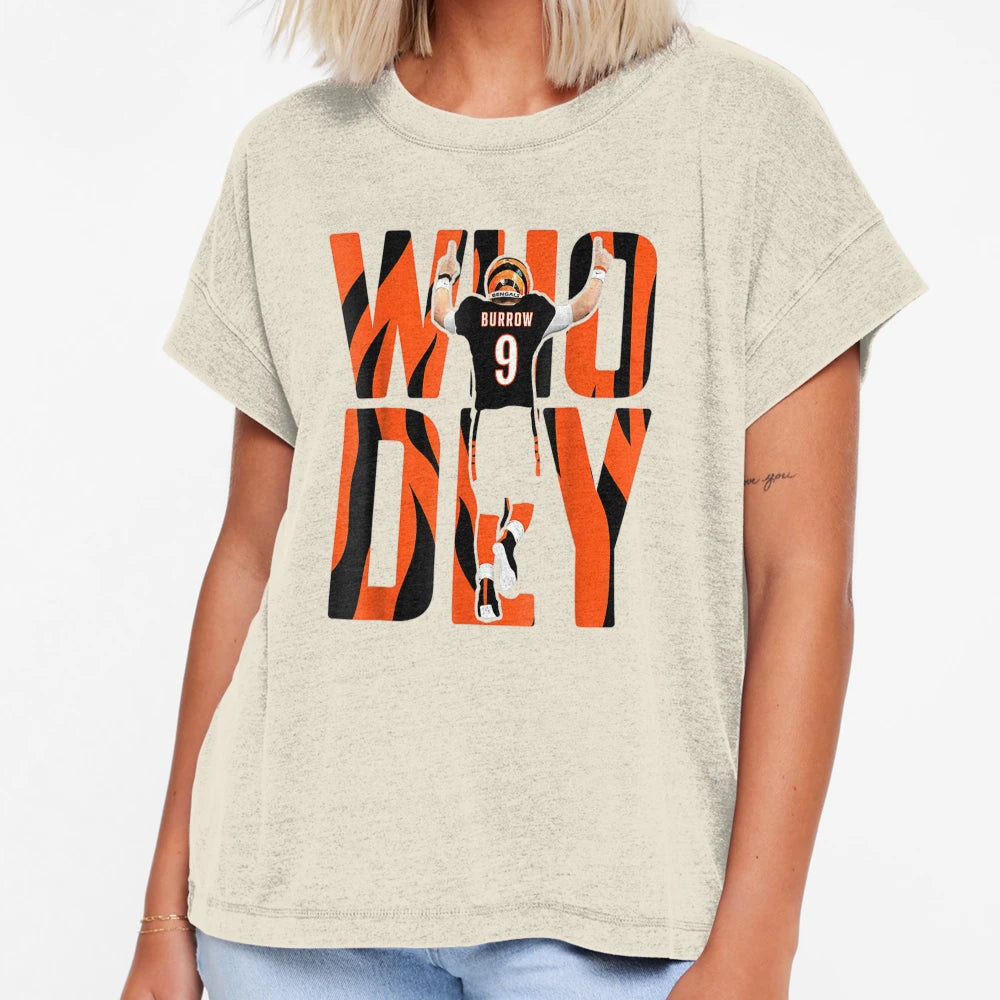 Bengal Tiger Who Dey Football Love T-Shirt - Graphic Print for Adults - T-Shirt, Sweatshirt, Hoodie