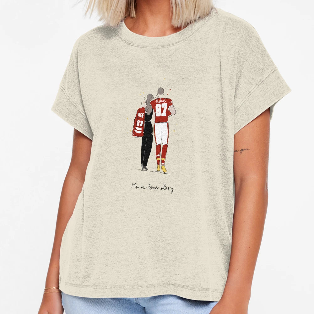 Love Story T-Shirt - Minimalist Print for Adults - T-Shirt, Sweatshirt, Hoodie