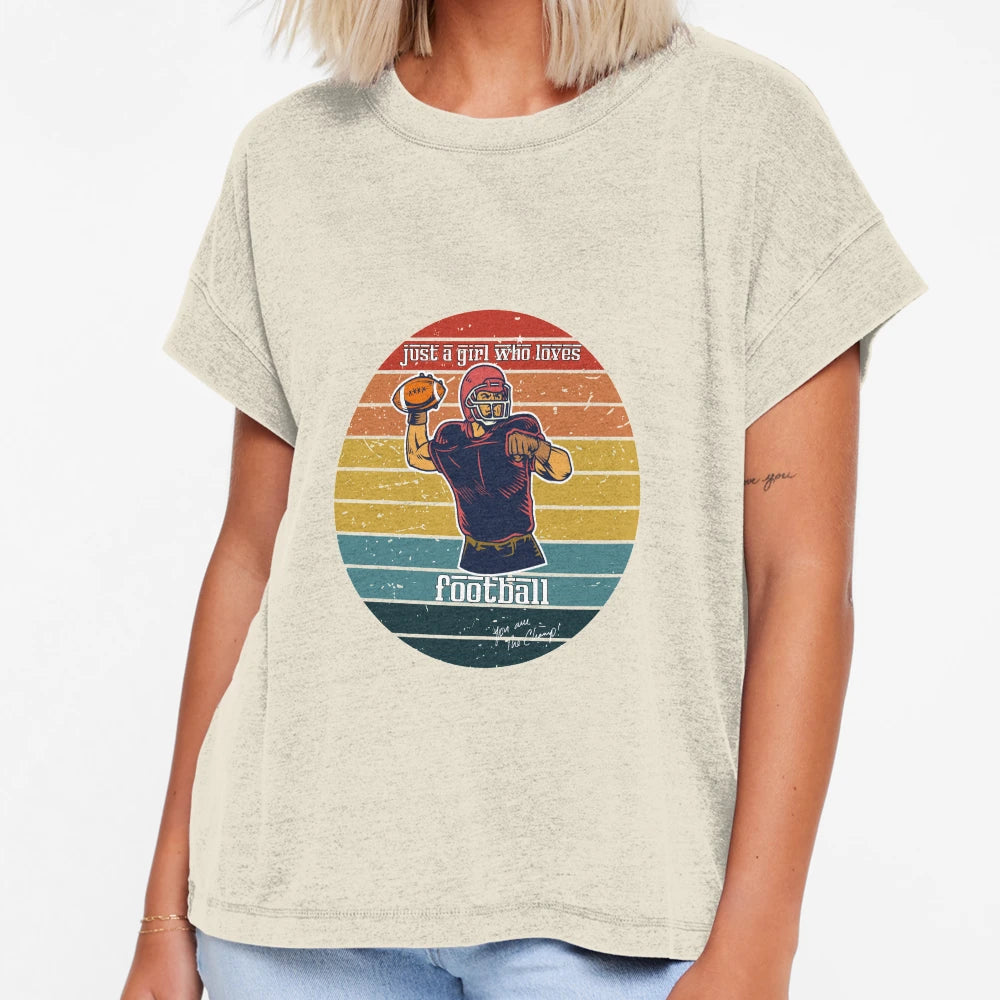 Just Who Loves Football T-Shirt - Streetwear Style Men Women - T-Shirt, Sweatshirt, Hoodie