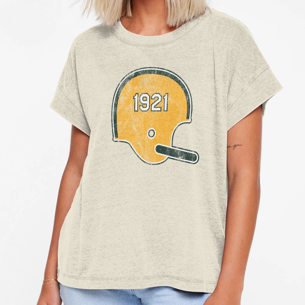 Green Bay Packers Year Founded Helmet T-Shirt - Fun Novelty Design Unisex - T-Shirt, Sweatshirt, Hoodie