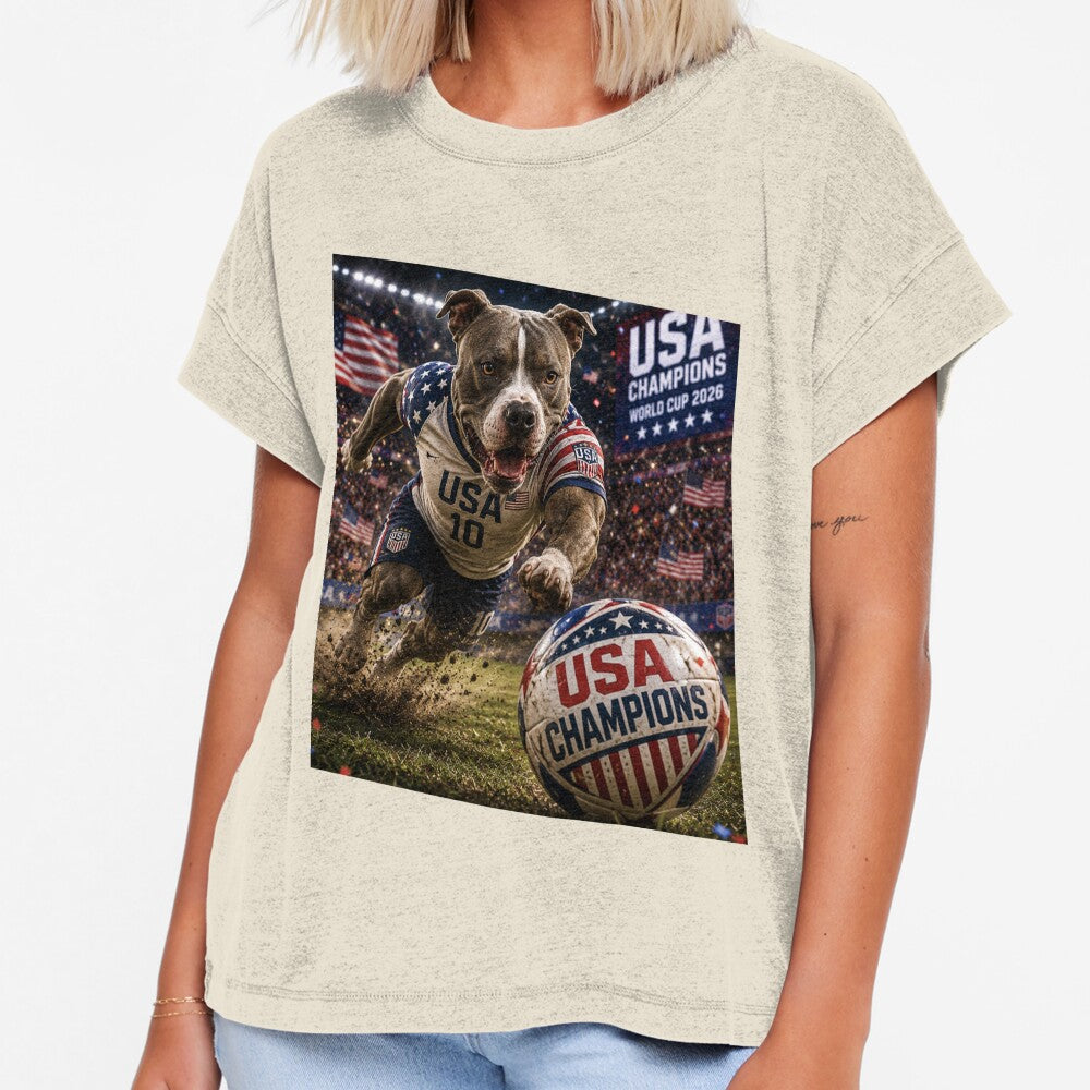 World Cup 2026 Pitbull Soccer Champion by - Adult & Kids T-Shirts, Sweatshirts & Hoodies apparel design preview 1