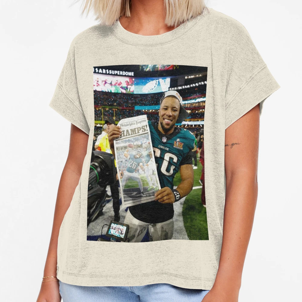Champ Saquon T-Shirt - Fun Novelty Design for Adults - T-Shirt, Sweatshirt, Hoodie