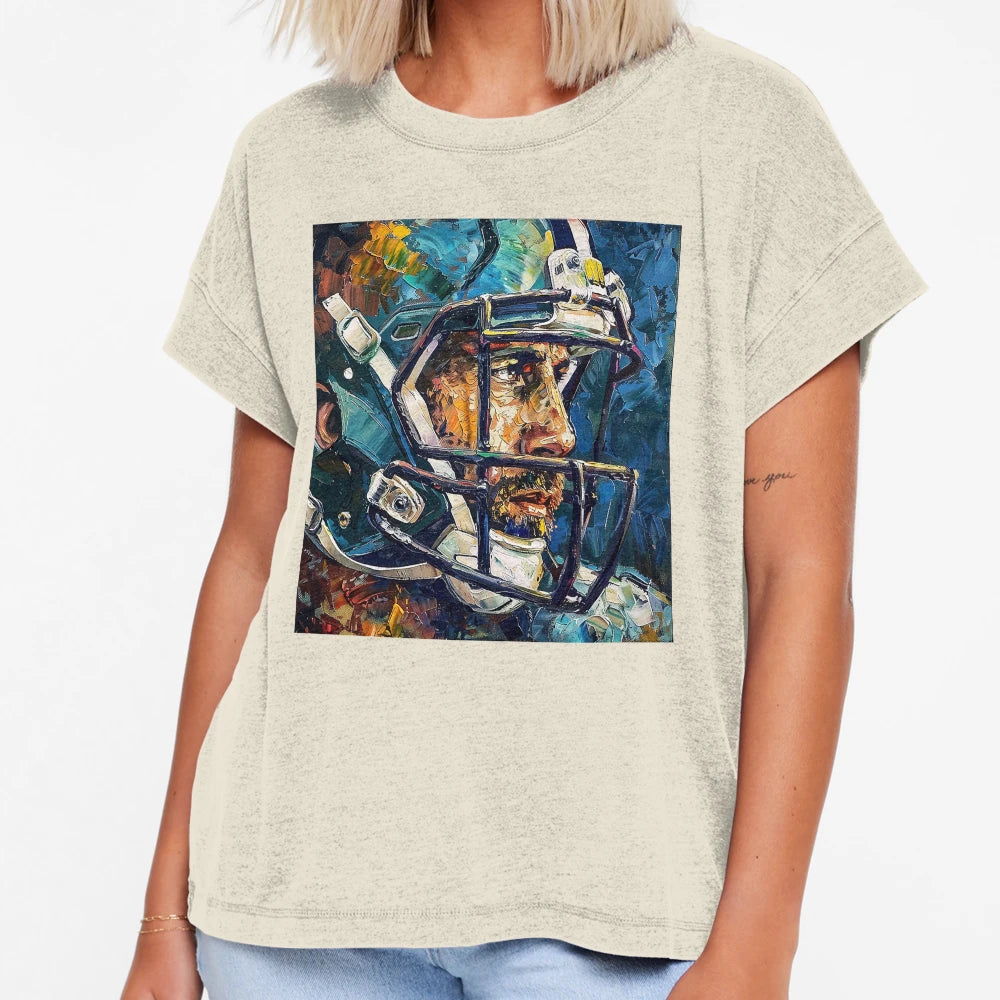 American Football Player Painting T-Shirt - Trendy Graphic Men Women - T-Shirt, Sweatshirt, Hoodie