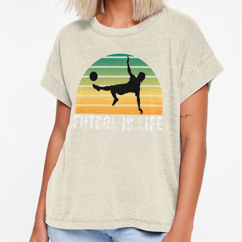 Futbol Is Life T-Shirt - Minimalist Print for Adults - T-Shirt, Sweatshirt, Hoodie