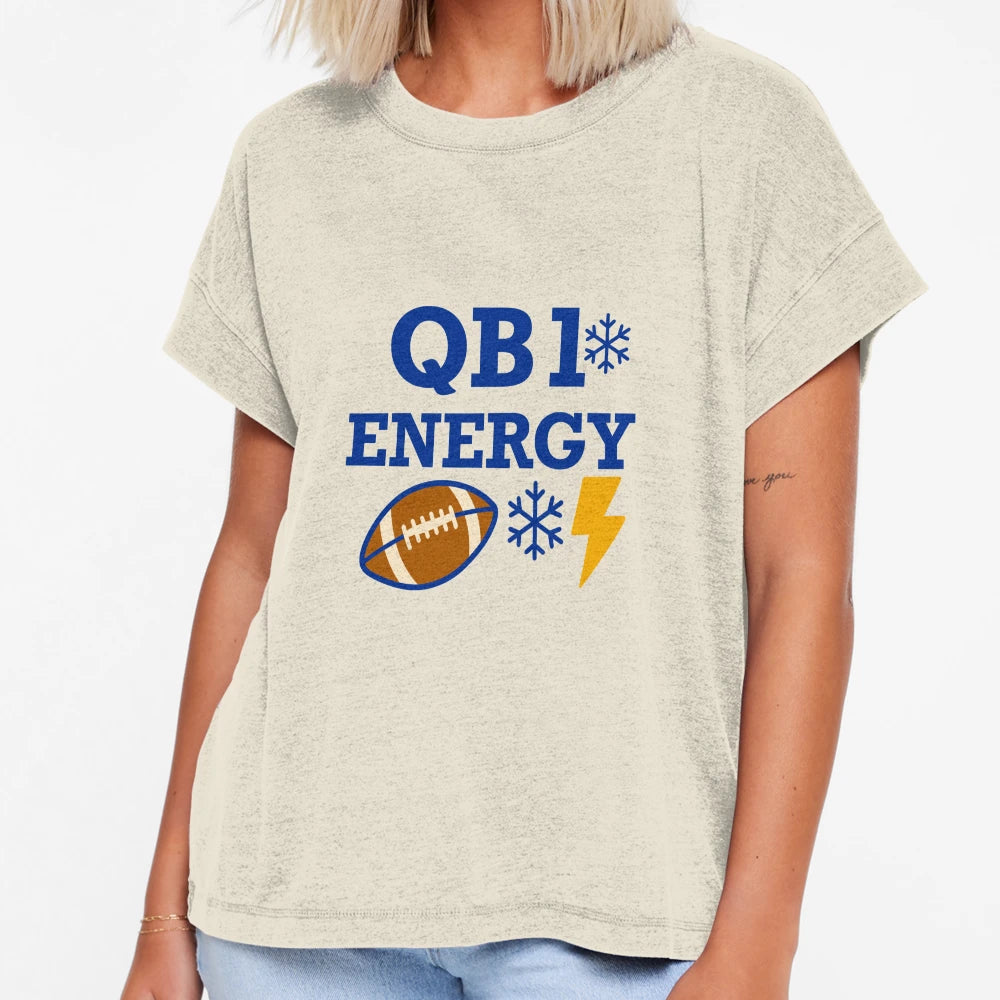 Qb1 Energy Buffalo Football T-Shirt - Casual Everyday Wear for Adults - T-Shirt, Sweatshirt, Hoodie