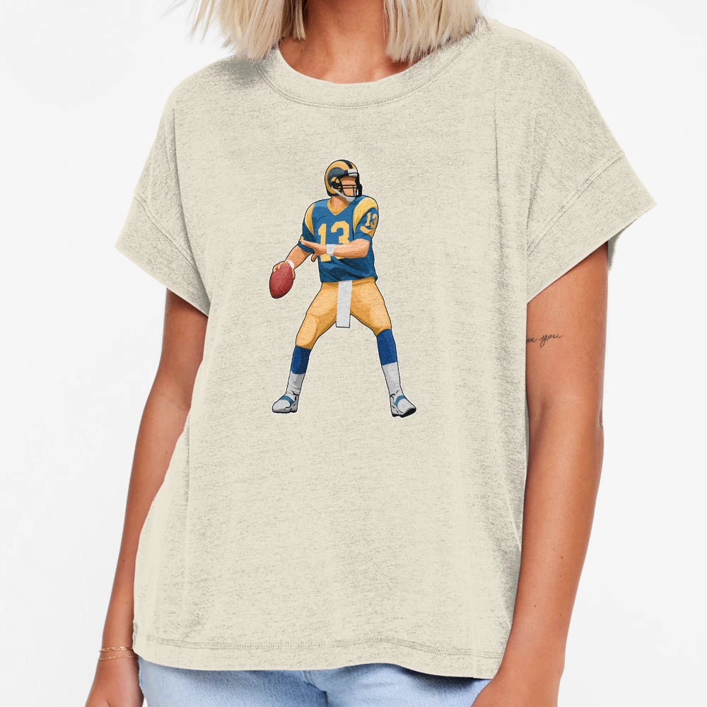 Kurt Warner 13 Drop Back Legends T-Shirt - Aesthetic Graphic for Adults - T-Shirt, Sweatshirt, Hoodie