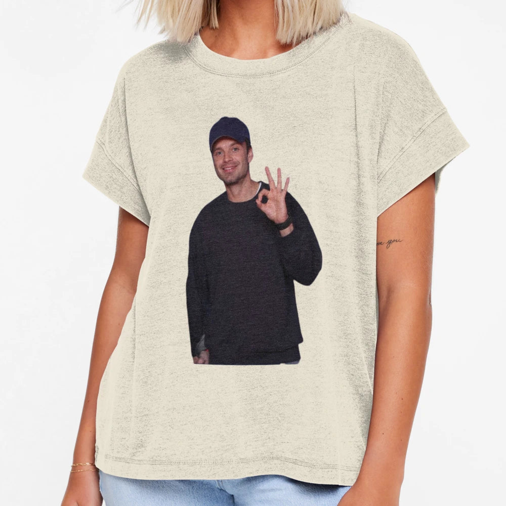 Okay Sebastian Stan T-Shirt - Graphic Print Men Women - T-Shirt, Sweatshirt, Hoodie