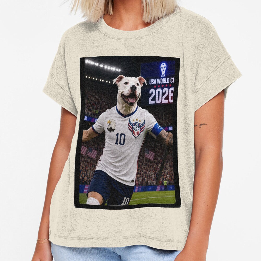 USA Pitbull Soccer Champions World Cup 2026 Goal - Adult & Kids T-Shirts, Sweatshirts & Hoodies apparel design preview 1
