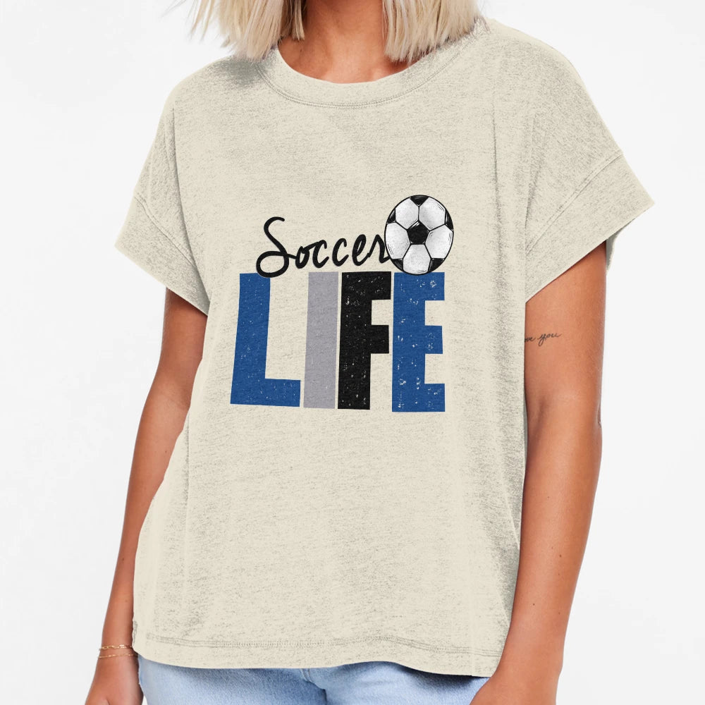 Soccer Life Gift Soccer Lovers T-Shirt - Custom Art Print Men Women - T-Shirt, Sweatshirt, Hoodie