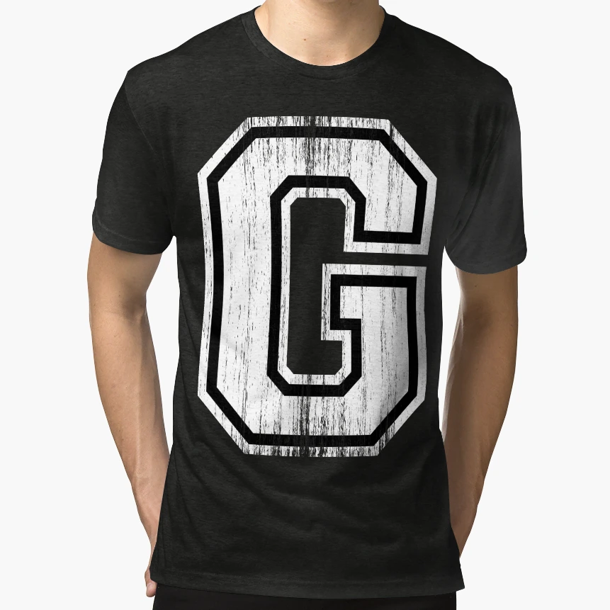 Big Varsity Letter G T-Shirt - Unique Graphic Men Women - T-Shirt, Sweatshirt, Hoodie