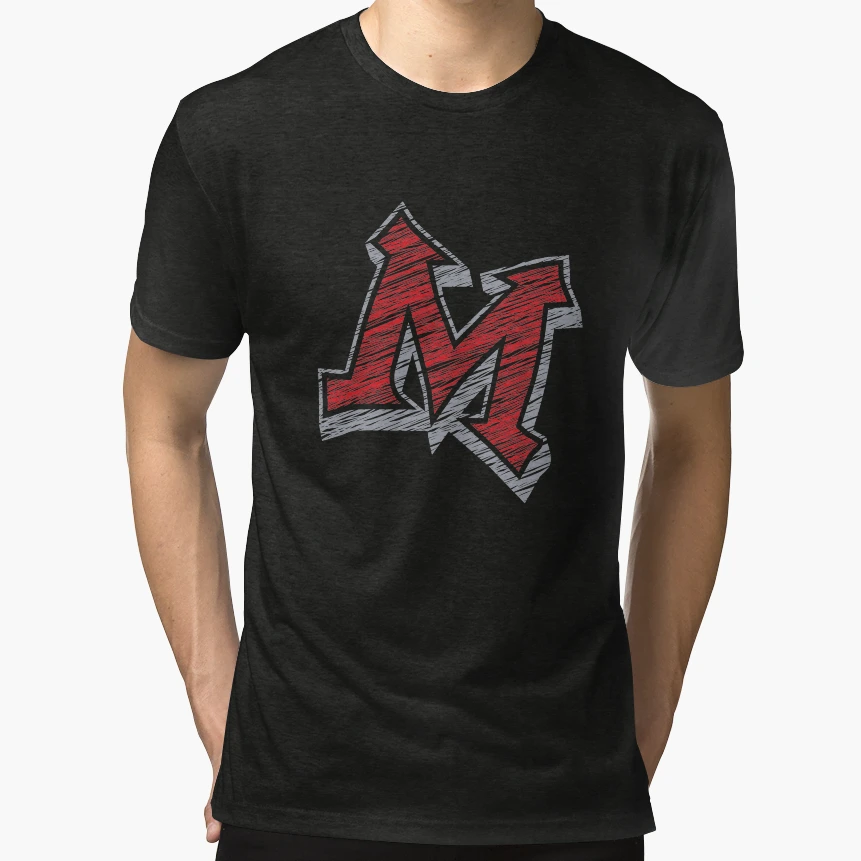 Miller M Red Grey T-Shirt - Trendy Graphic Unisex - T-Shirt, Sweatshirt, Hoodie
