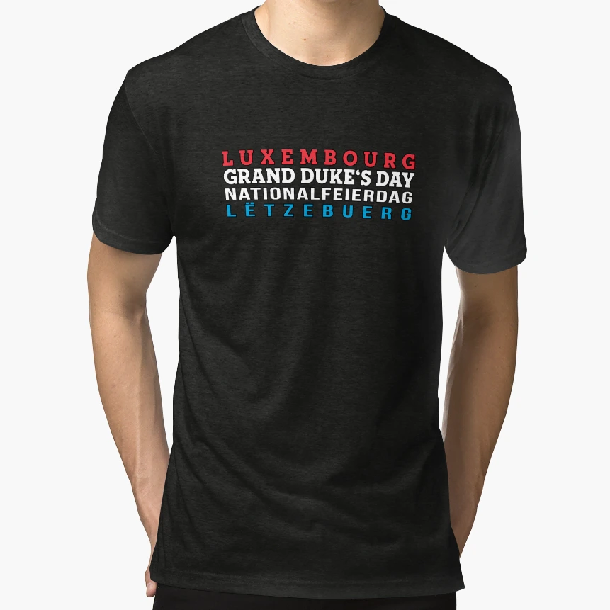 Luxembourg Nationalfeierdag T-Shirt - Novelty Apparel for Adults - T-Shirt, Sweatshirt, Hoodie