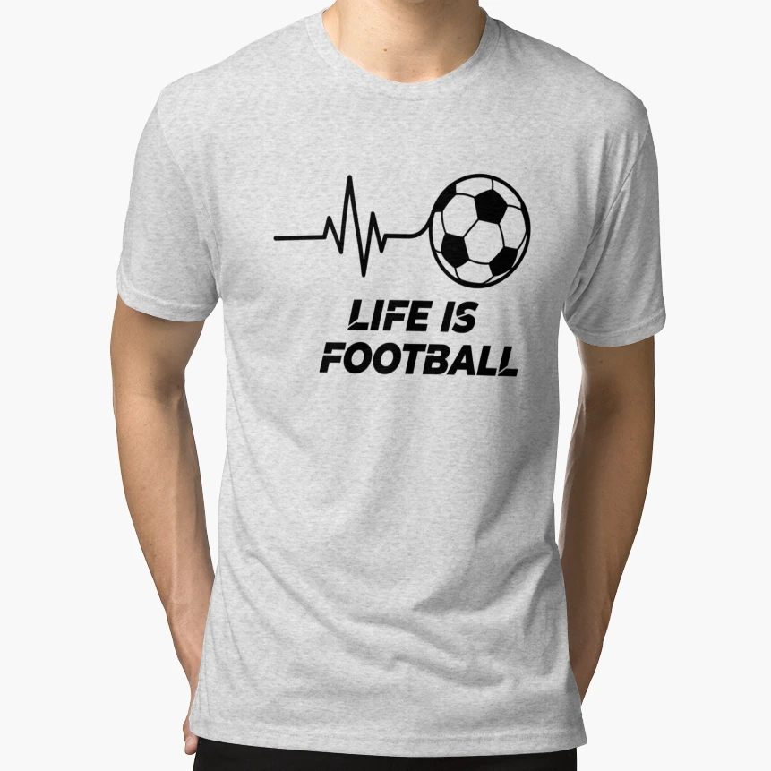 Football Heartbeat True Fans T-Shirt - Graphic Print for Adults - T-Shirt, Sweatshirt, Hoodie