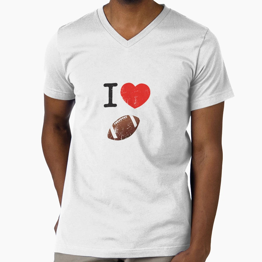 I Love Football T-Shirt - Novelty Apparel for Adults - T-Shirt, Sweatshirt, Hoodie
