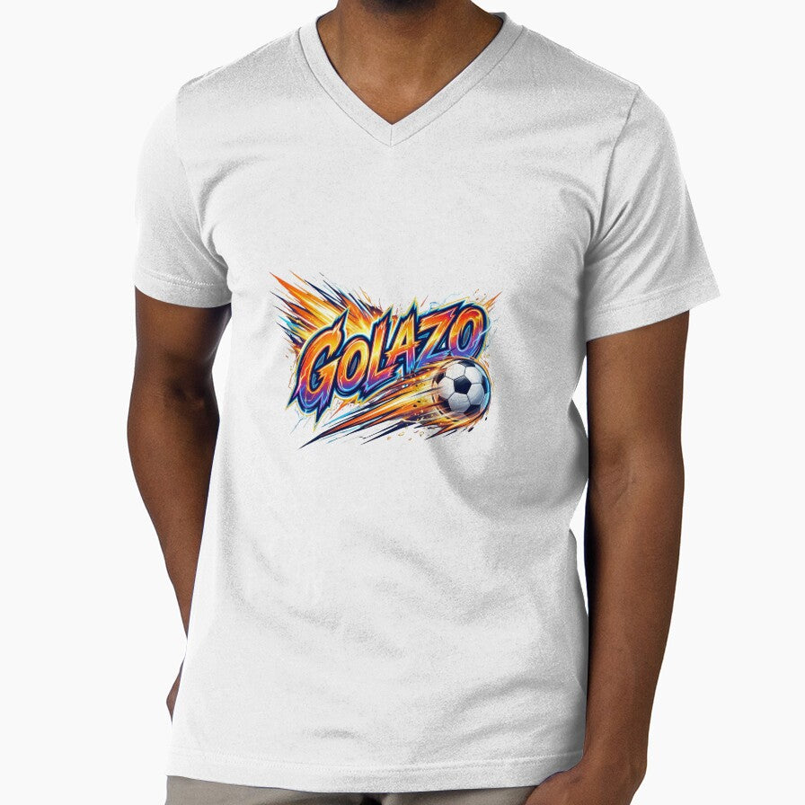 Golazo Expressive Football Typography Pop Art Style - Adult & Kids T-Shirts, Sweatshirts & Hoodies apparel design preview 1