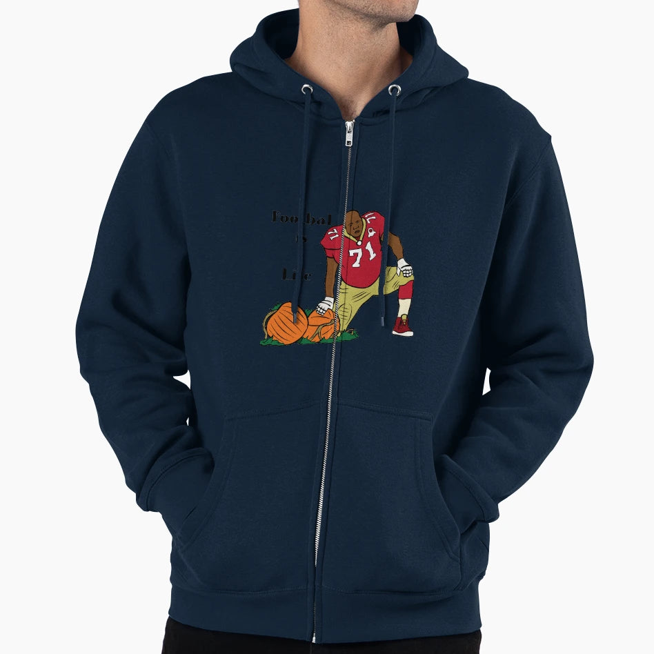 Profession Football Player Hoodie - Novelty Apparel for Adults - T-Shirt, Sweatshirt, Hoodie