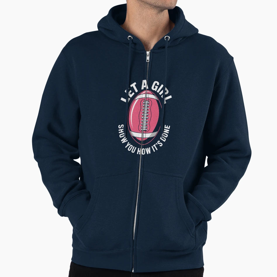 Funny Flag Football Joke Hoodie - Trendy Graphic Men Women - T-Shirt, Sweatshirt, Hoodie
