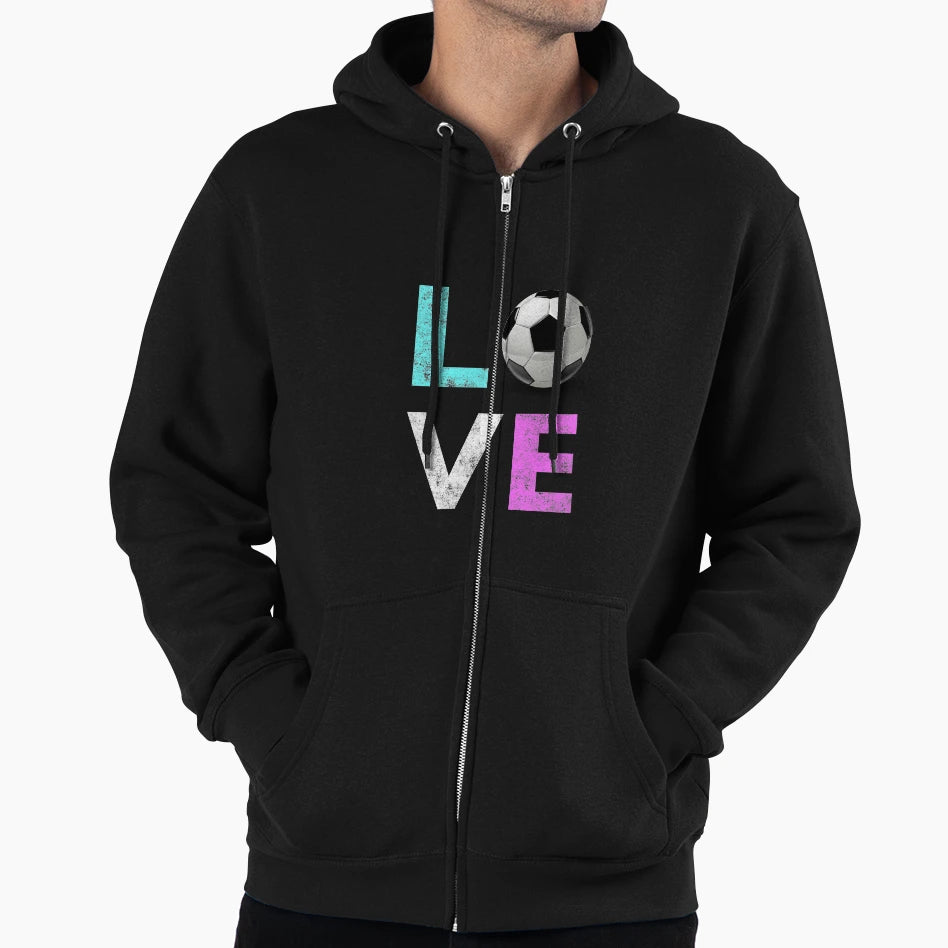 Cutest Love Soccer Gift We Love Soccer Hoodie - Novelty Apparel Unisex - T-Shirt, Sweatshirt, Hoodie