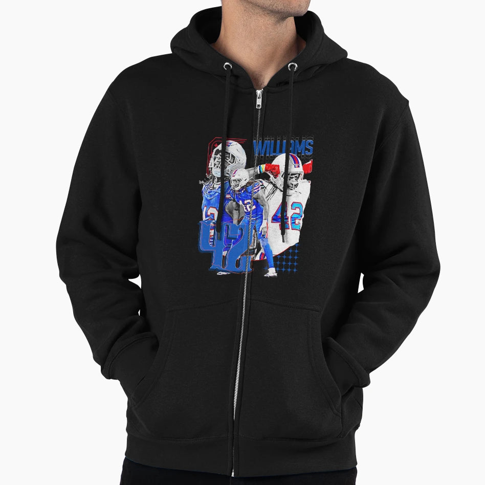 D Williams Football Player 1 Hoodie - Graphic Print for Adults - T-Shirt, Sweatshirt, Hoodie