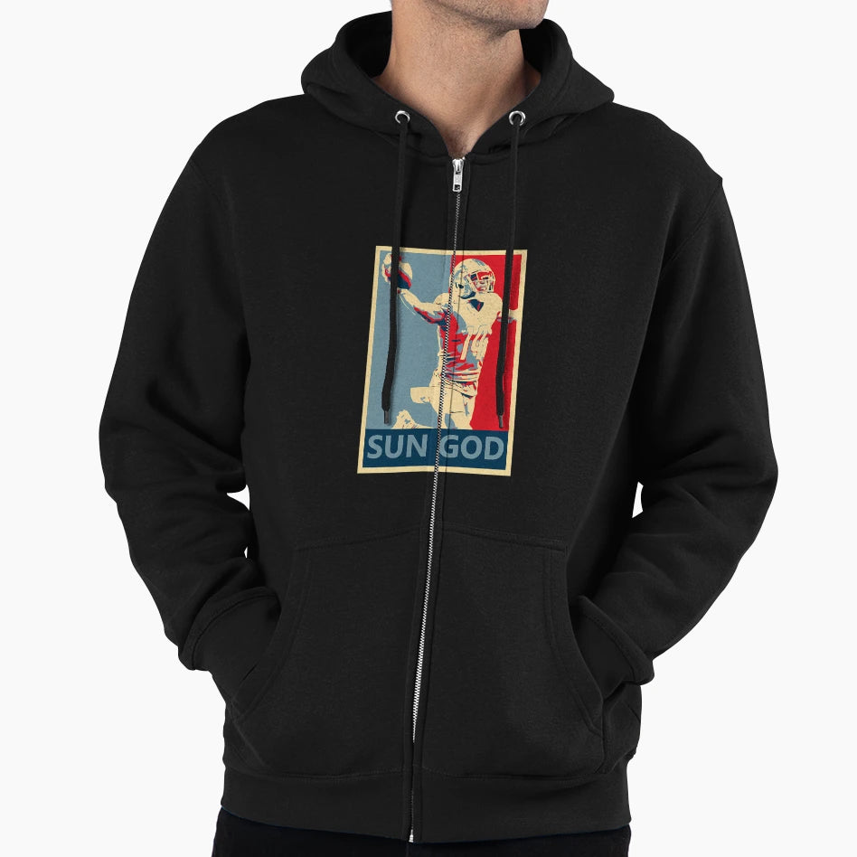 Amon Ra St Brown Detroit Lions Sun God Hoodie - Casual Everyday Wear Unisex - T-Shirt, Sweatshirt, Hoodie