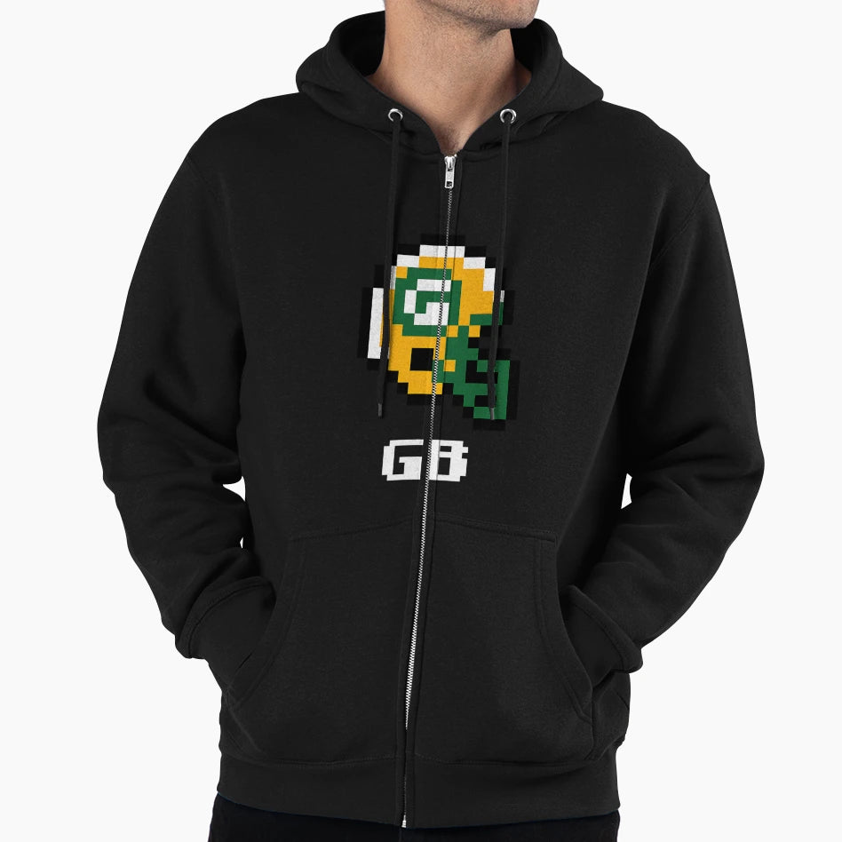 Green Bay Packers Tecmo Super Bowl Hoodie - Aesthetic Graphic for Adults - T-Shirt, Sweatshirt, Hoodie
