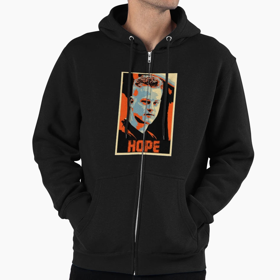 Joe Burrrow Hope Hoodie - Novelty Apparel for Adults - T-Shirt, Sweatshirt, Hoodie