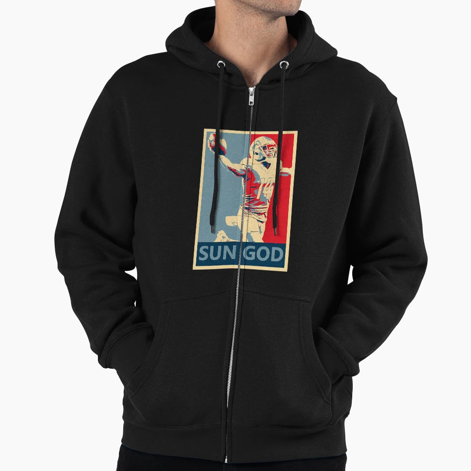 Amon Ra St Brown Lions Sun God Hoodie - Fun Novelty Design for Adults - T-Shirt, Sweatshirt, Hoodie