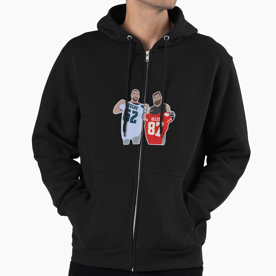 Kelce Brothers Hoodie - Casual Everyday Wear Unisex - T-Shirt, Sweatshirt, Hoodie