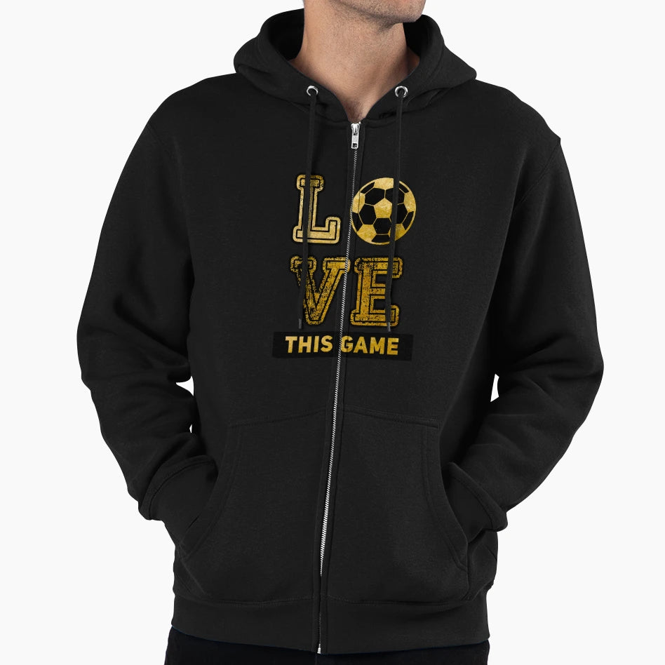 Soccer Futbol Love Hoodie - Casual Everyday Wear for Adults - T-Shirt, Sweatshirt, Hoodie