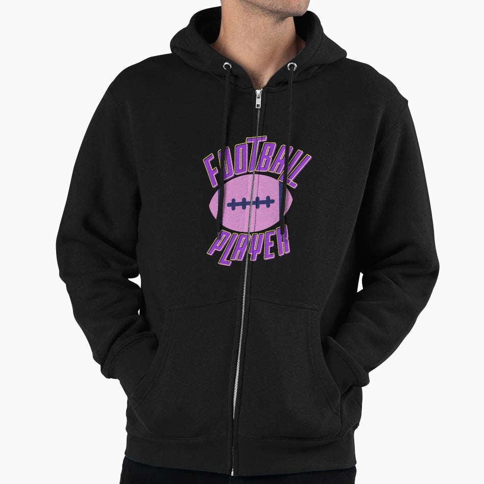 Football Player Football Game Football Hoodie - Unique Graphic Men Women - T-Shirt, Sweatshirt, Hoodie