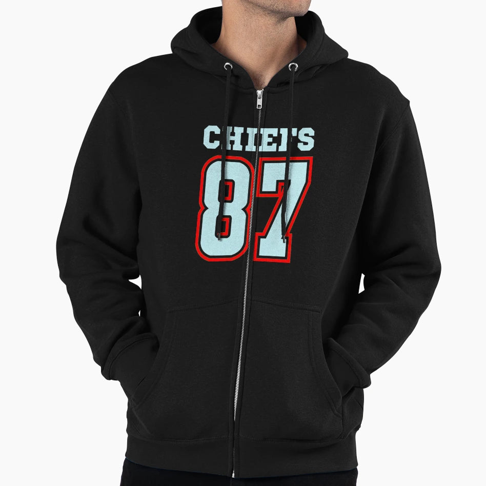 Chiefs Kelce 87 T-Shirt - Graphic Print Unisex - T-Shirt, Sweatshirt, Hoodie