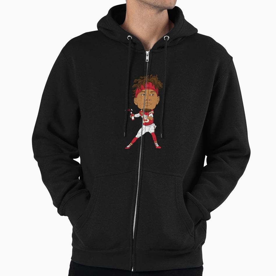 Quarterback Ketchup Kansas City Hoodie - Casual Everyday Wear Unisex - T-Shirt, Sweatshirt, Hoodie