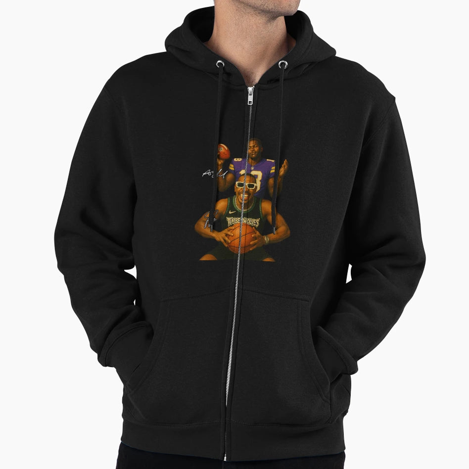 Anthony Edwards And JJ Minnesota Hoodie - Streetwear Style for Adults - T-Shirt, Sweatshirt, Hoodie