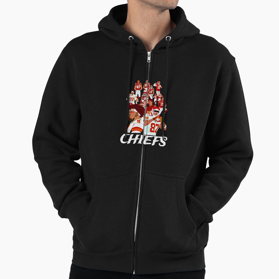 Kansas City Chiefs Hoodie - Novelty Apparel Unisex - T-Shirt, Sweatshirt, Hoodie
