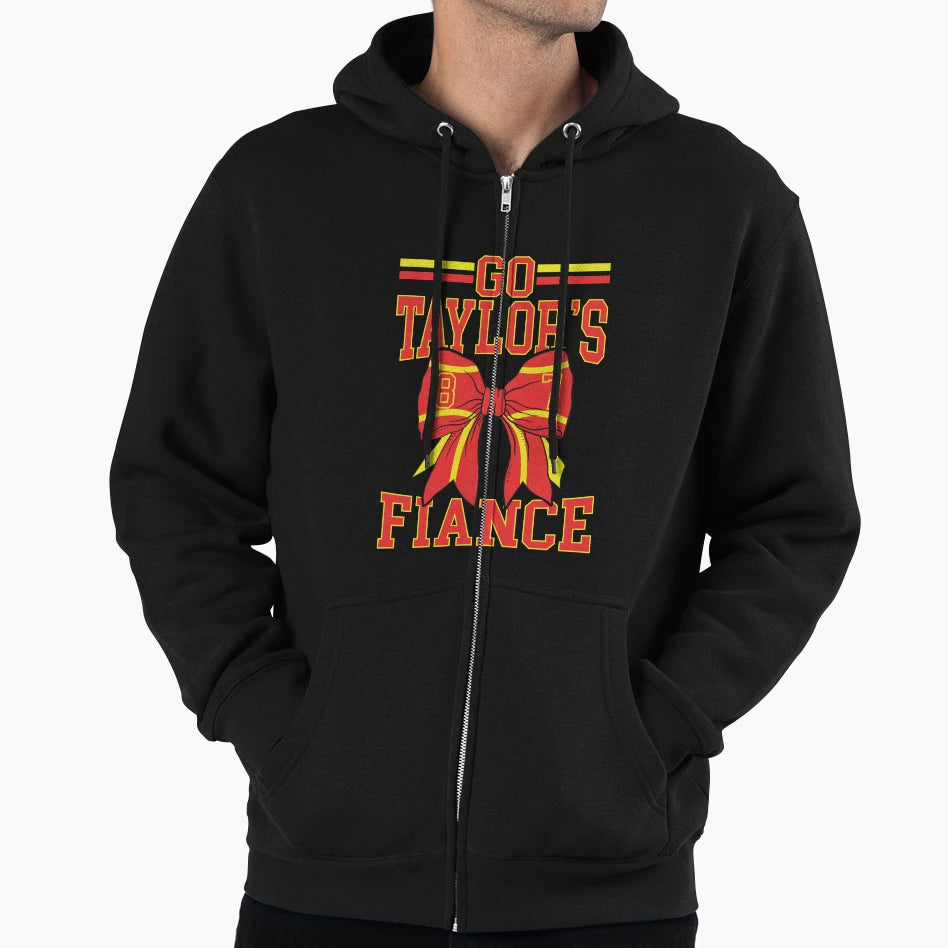 Go Taylors Fianc Engagement Coquette Bow Hoodie - Unique Graphic Men Women - T-Shirt, Sweatshirt, Hoodie