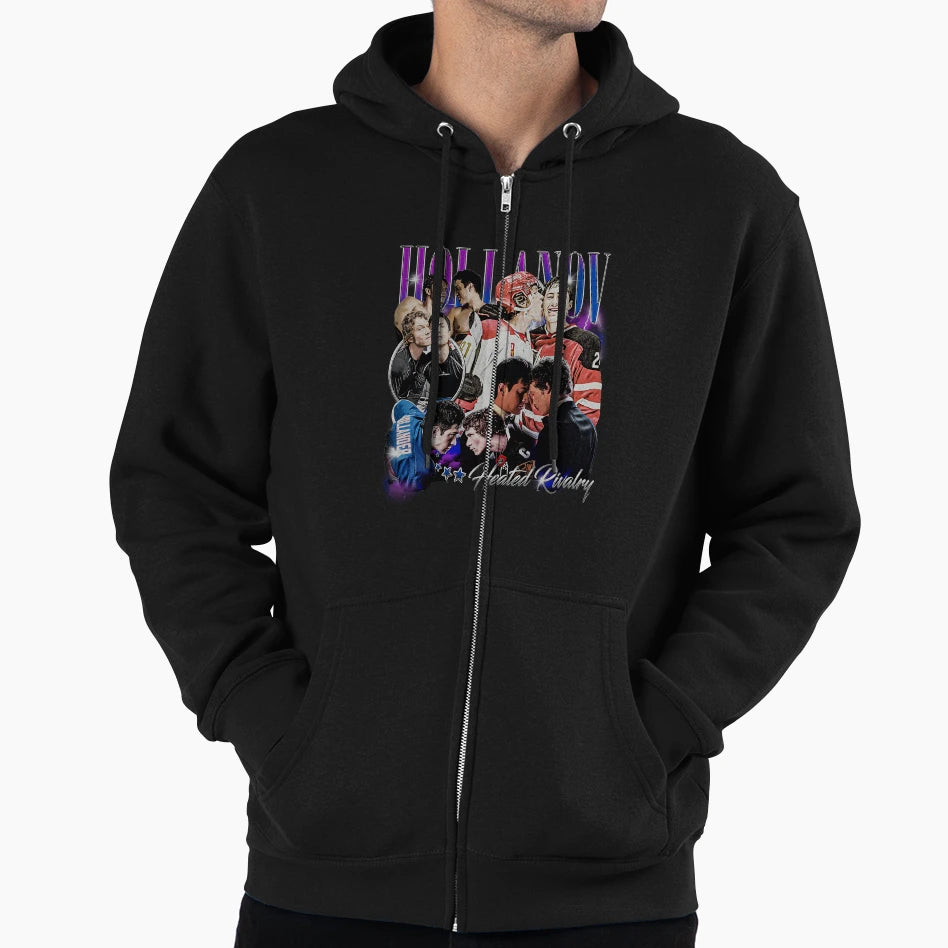 Hollanov Hockey Romance Hoodie - Unique Graphic Men Women - T-Shirt, Sweatshirt, Hoodie