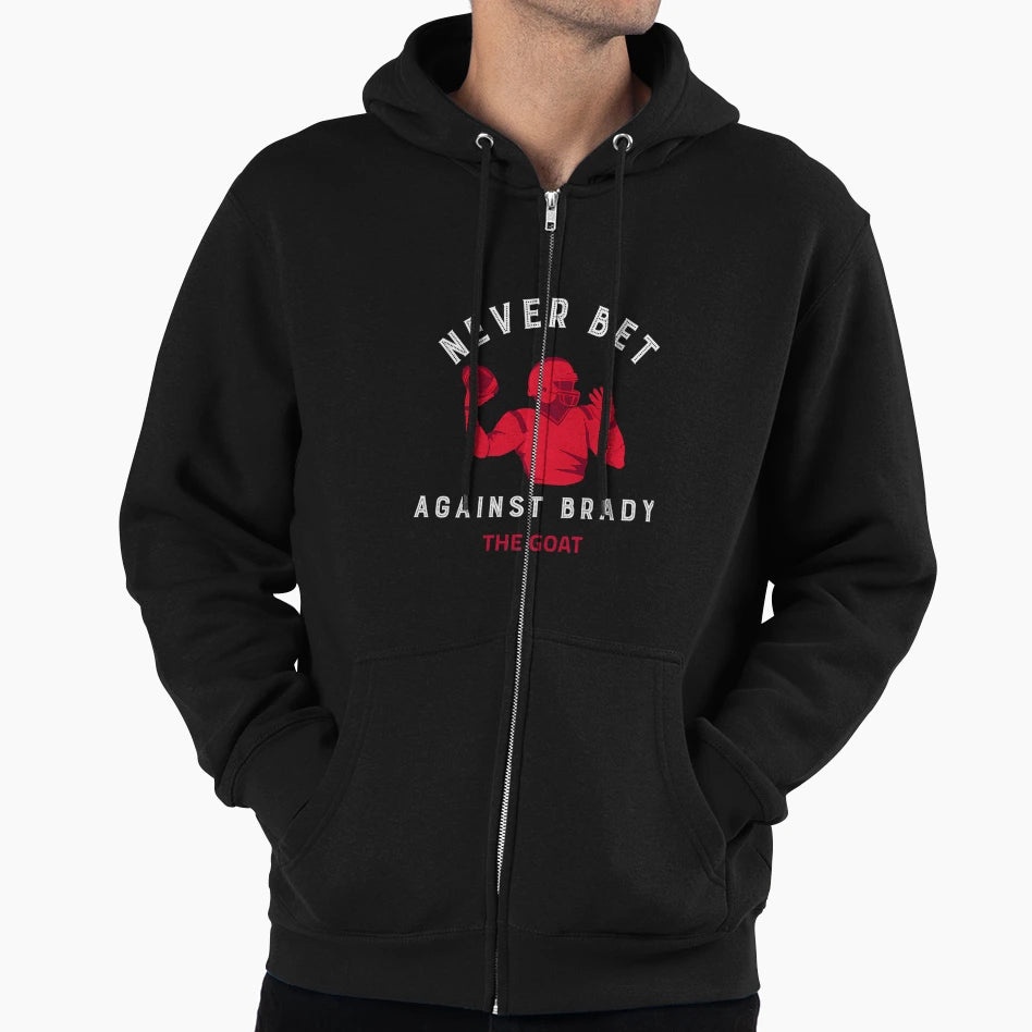 Never Bet Against Brady Goat Hoodie - Streetwear Style Men Women - T-Shirt, Sweatshirt, Hoodie