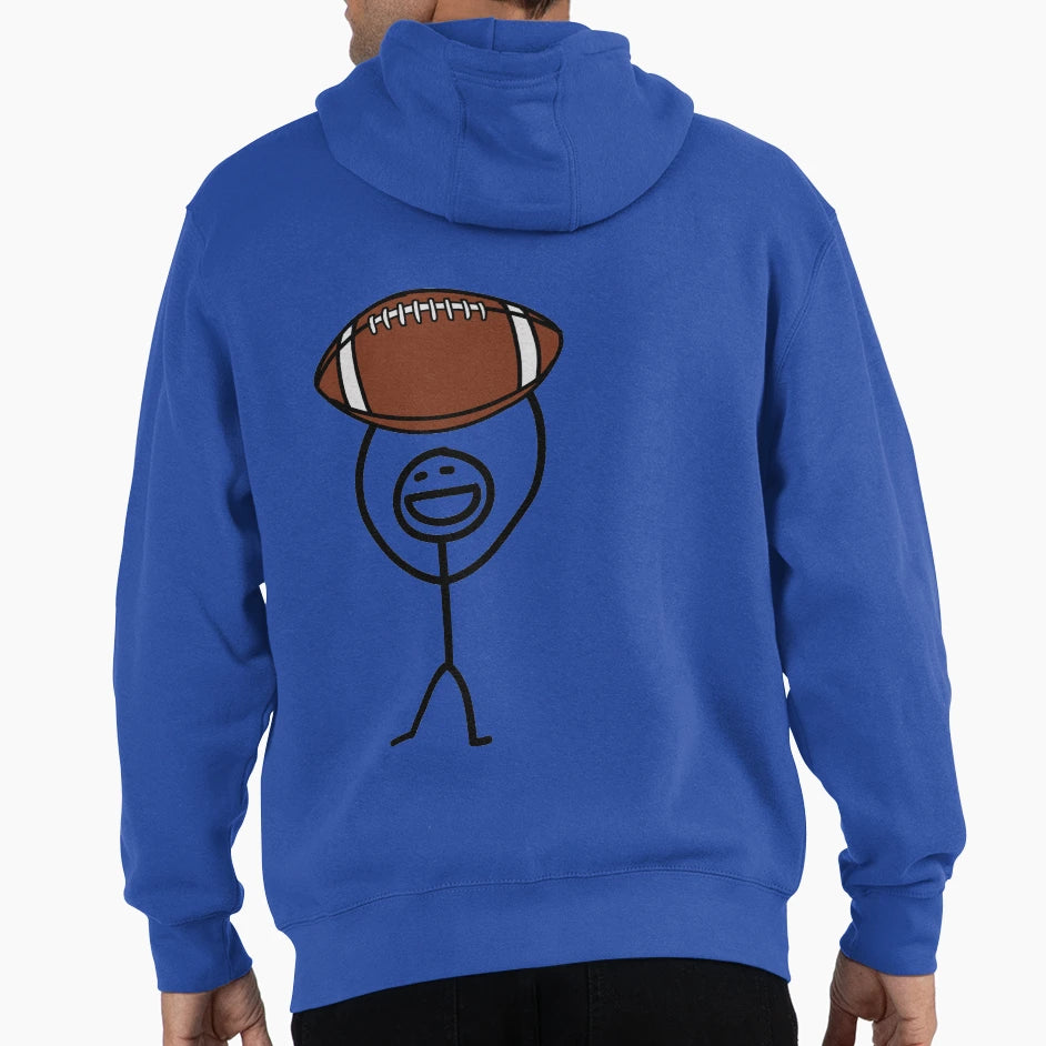 Football Fan Hoodie - Custom Art Print for Adults - T-Shirt, Sweatshirt, Hoodie