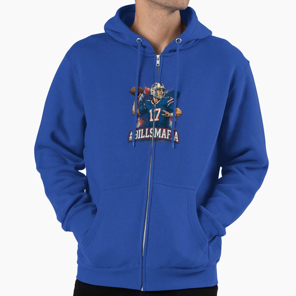 JA Billsmafia Throw Buffalo Qb 17 Fan T-Shirt - Aesthetic Graphic Unisex - T-Shirt, Sweatshirt, Hoodie