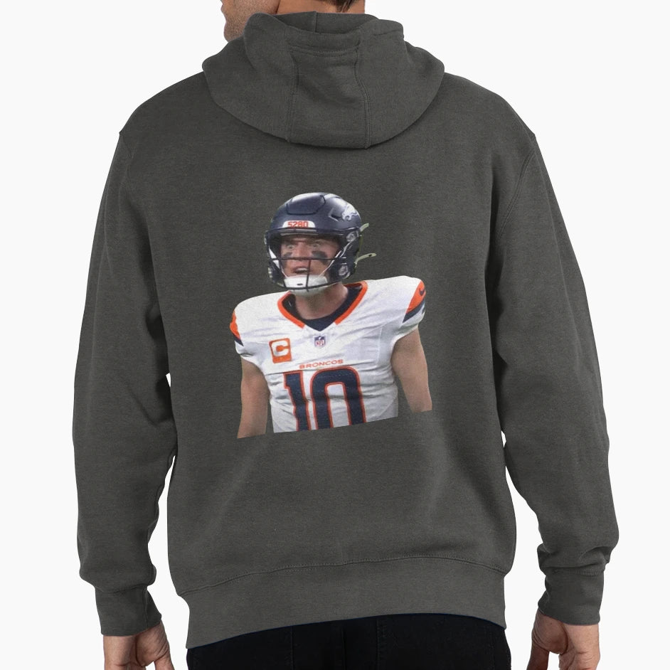 Bo Nix Crazy Eyes Hoodie - Aesthetic Graphic Men Women - T-Shirt, Sweatshirt, Hoodie