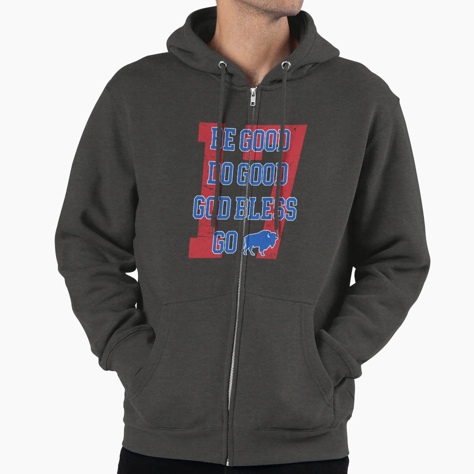 Be Good Do Good God Bless Go Bills Hoodie - Unique Graphic Men Women - T-Shirt, Sweatshirt, Hoodie