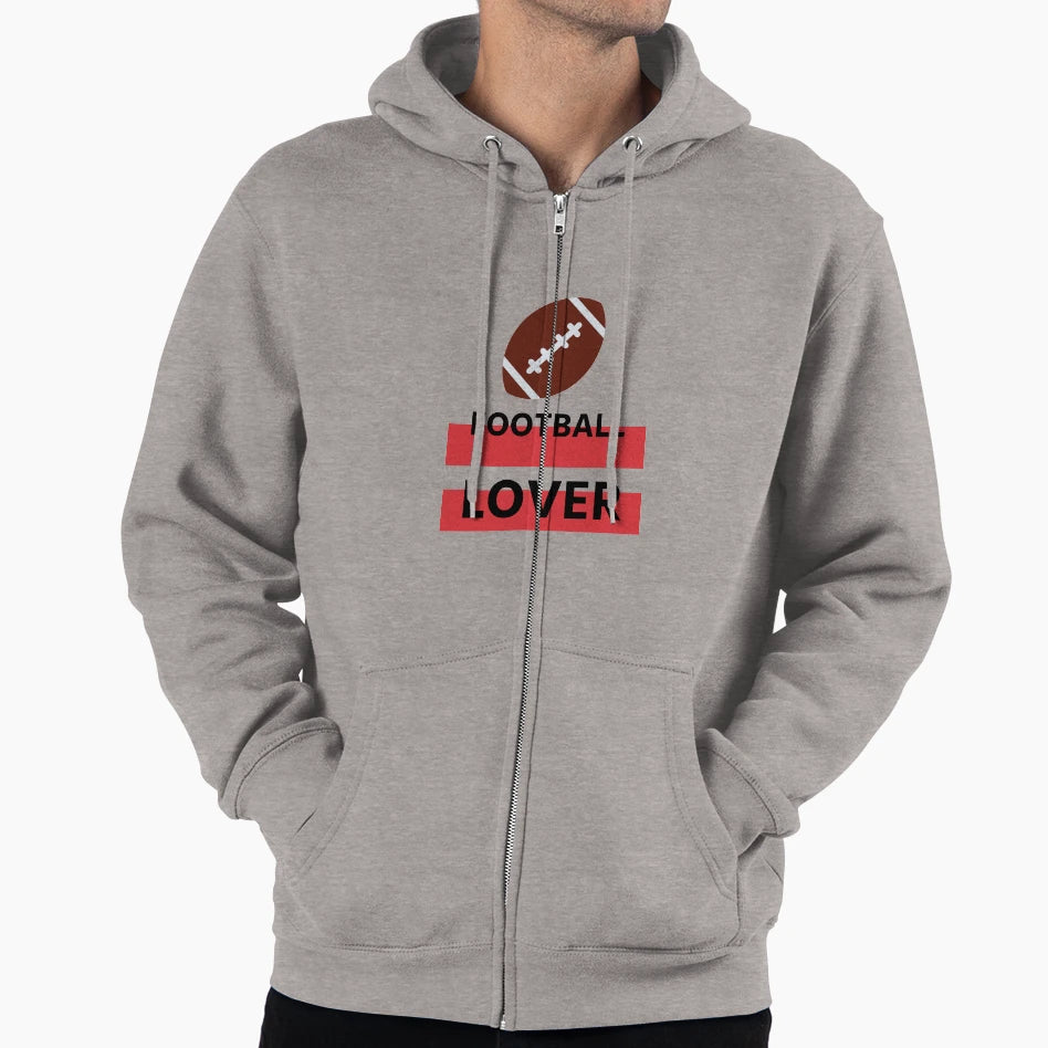 American Football Lover Simple Black Hoodie - Streetwear Style for Adults - T-Shirt, Sweatshirt, Hoodie