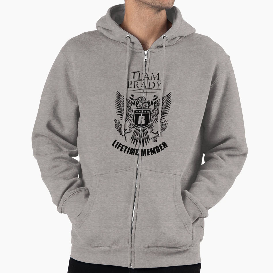 Team Brady Lifetime Member Hoodie - Minimalist Print Unisex - T-Shirt, Sweatshirt, Hoodie